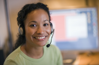 Female Call Centre Worker